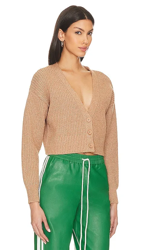 525 Jenny Cropped Cardi in Brown
