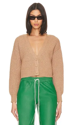 525 Jenny Cropped Cardi in Brown