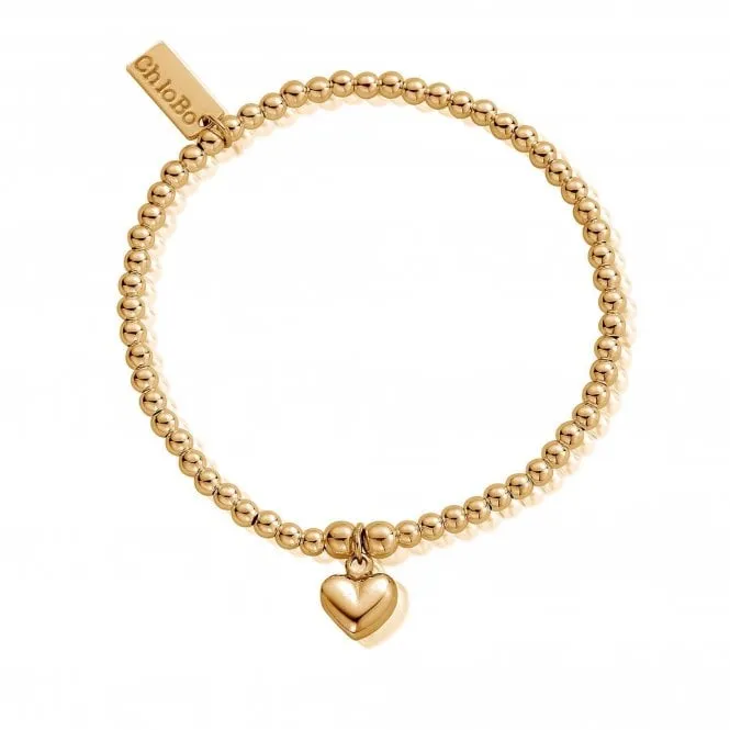 CHLOBO Cute Charm Puffed Heart Bracelet