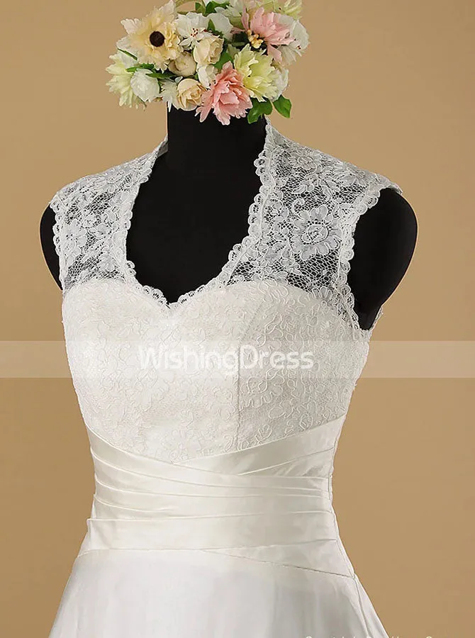 Classic Wedding Dresses,A-line Satin Bridal Dress,WD00564