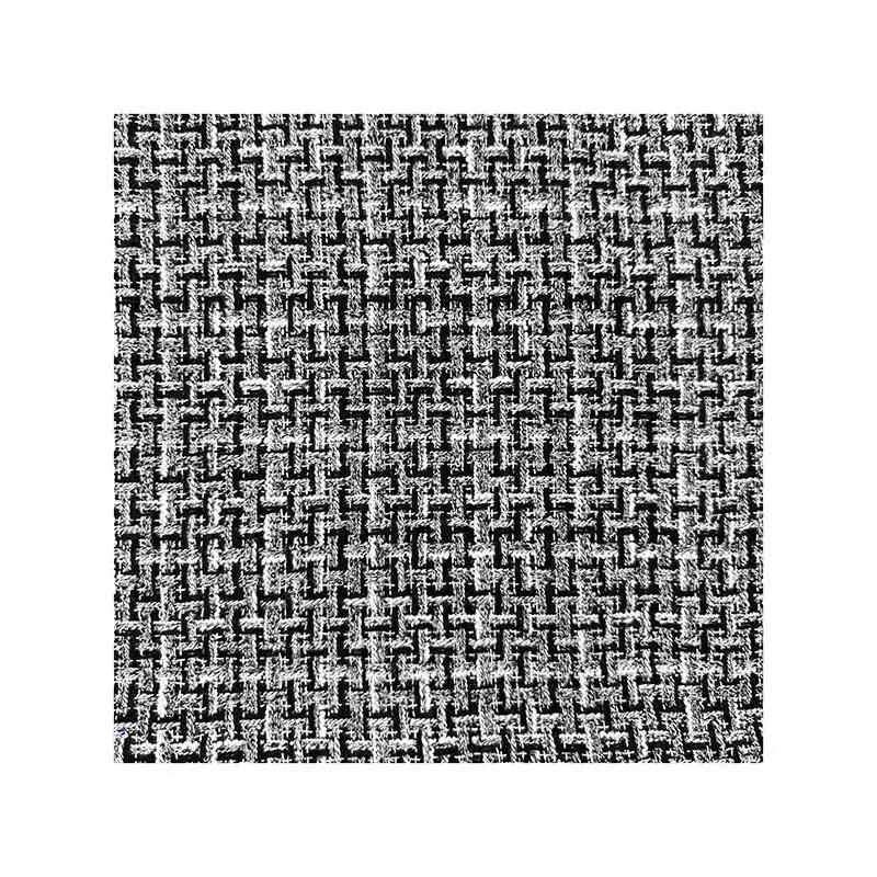C's high-end customized small fragrance fabric imported tweed woven catwalk clothing vest bag fabric
