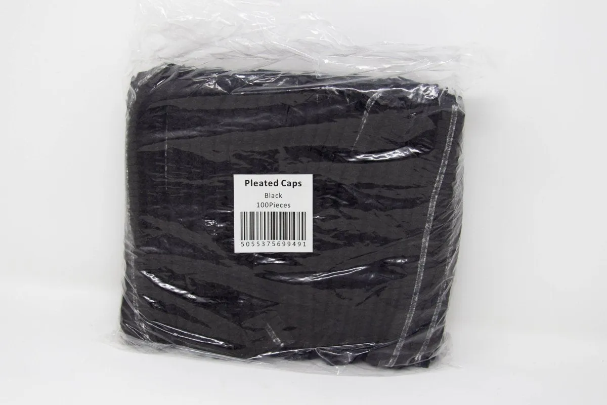 Disposable Pleated Caps 100 Pieces