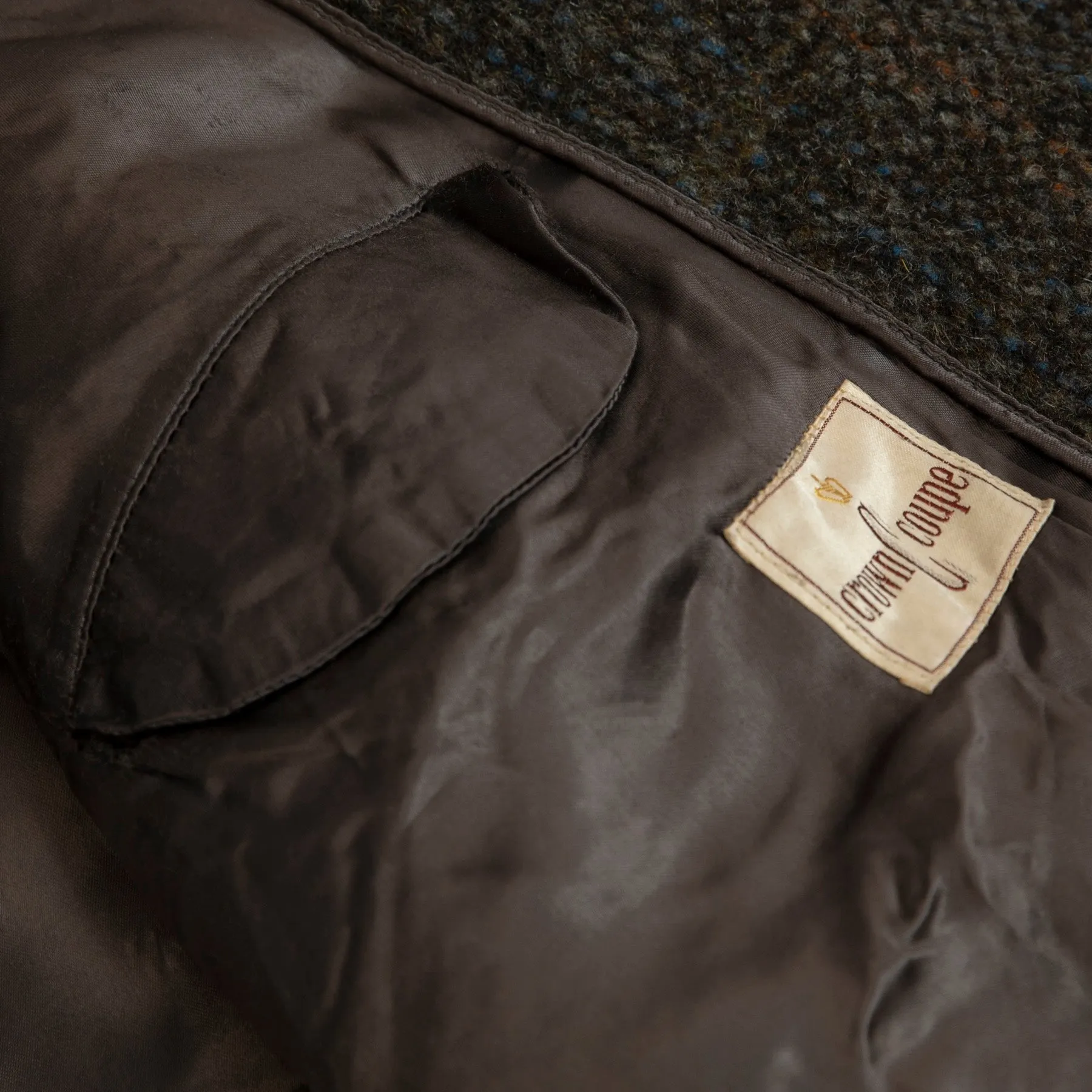 Donegal Tweed Virgin Wool Balmacaan Coat