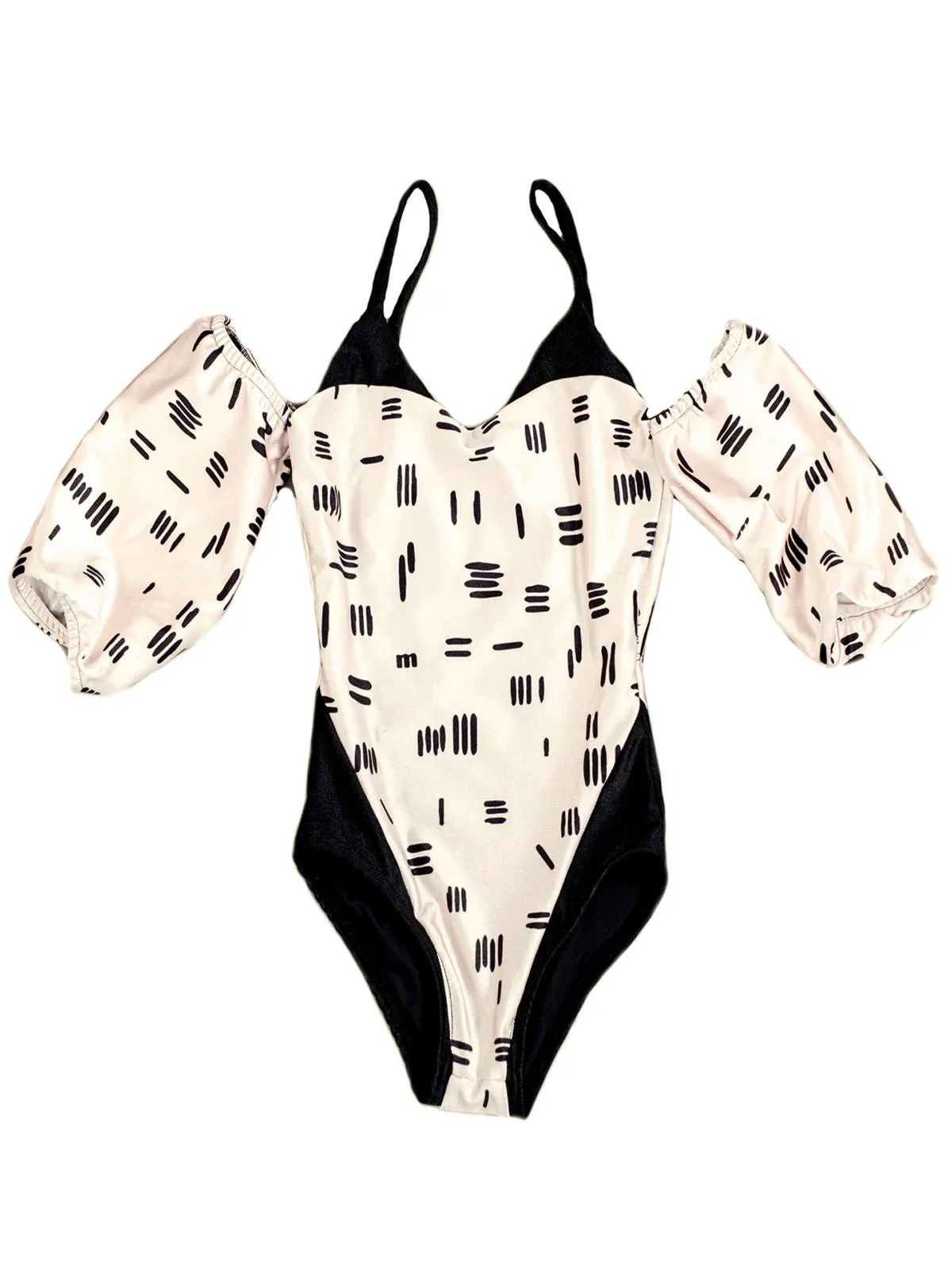 Girls One-Piece Swimsuit with sleeve-MD38000