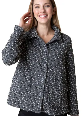 Habitat Lots of Dots Boiled Wool Swing Jacket-50% OFF