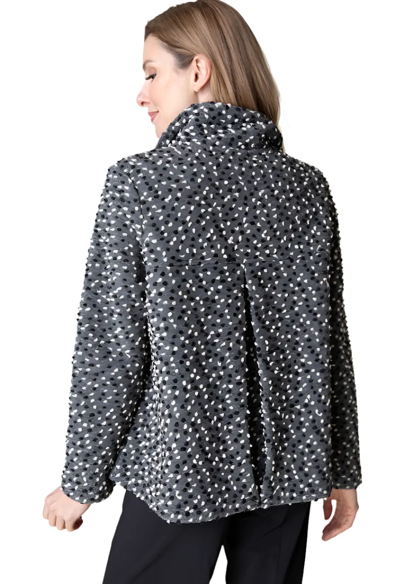 Habitat Lots of Dots Boiled Wool Swing Jacket-50% OFF