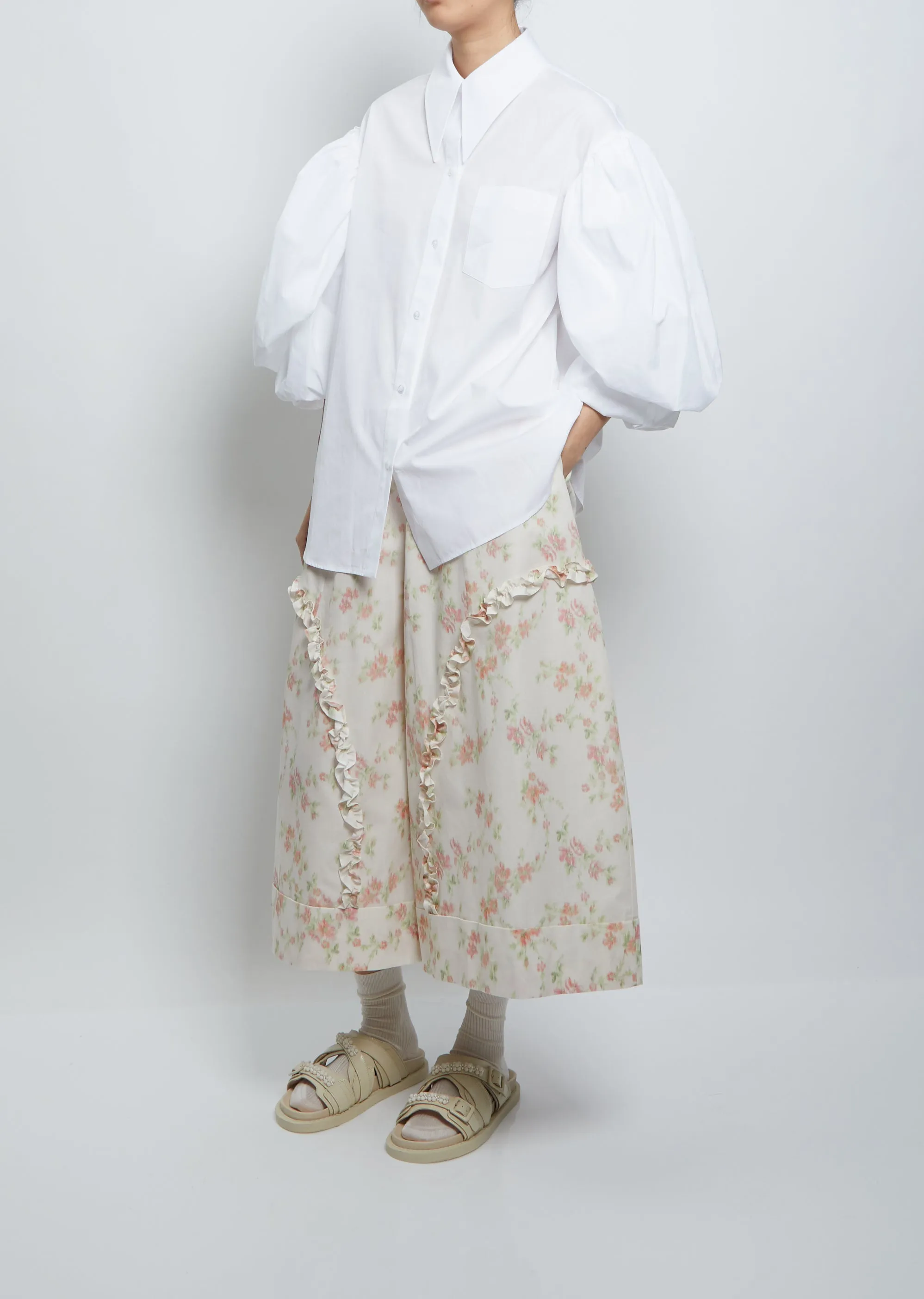 Layered Puffed Sleeve Shirt