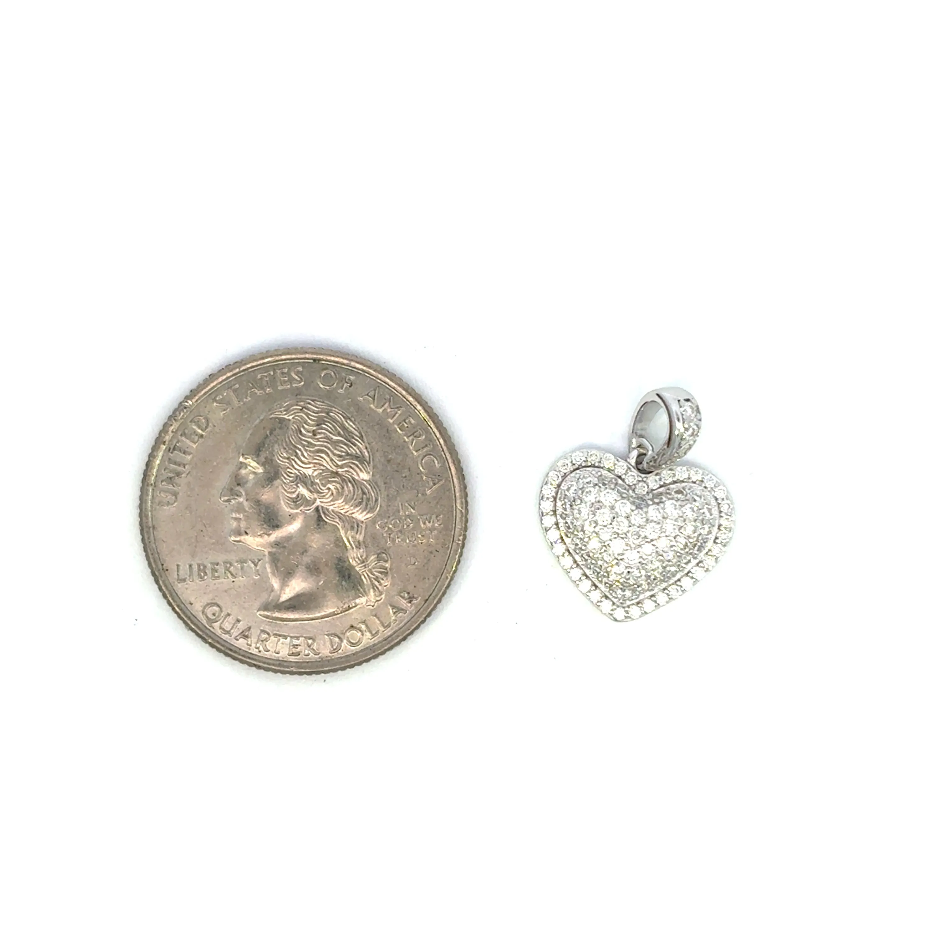 MPM-49 (Moissanite Silver Heart Pendant)
