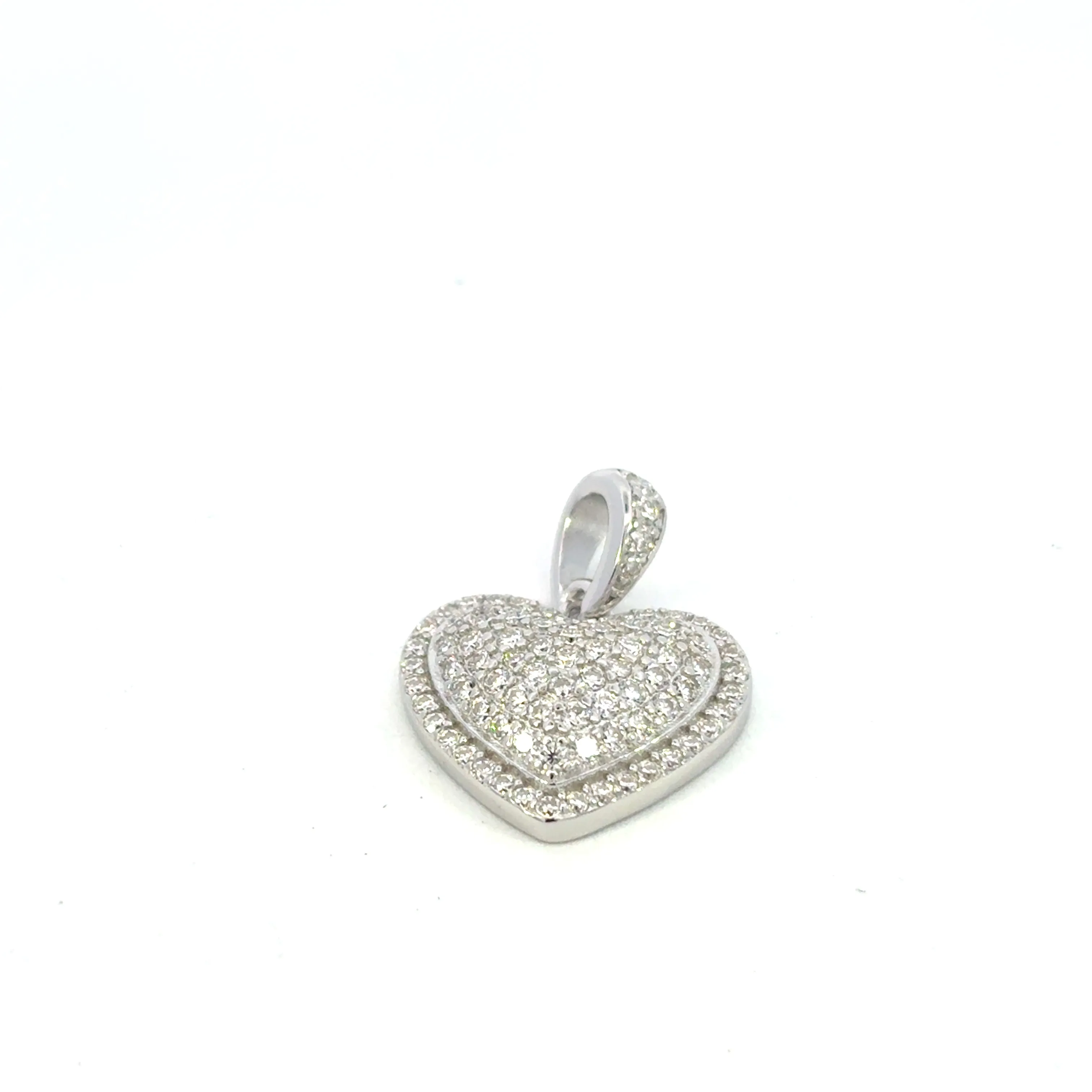 MPM-49 (Moissanite Silver Heart Pendant)