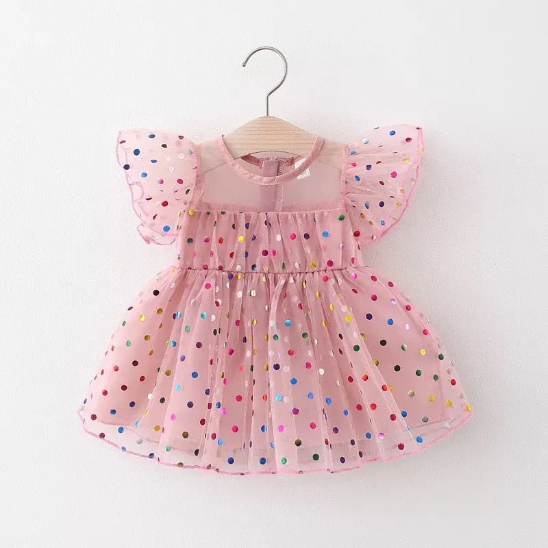 Multi Polka Dot Baby dress