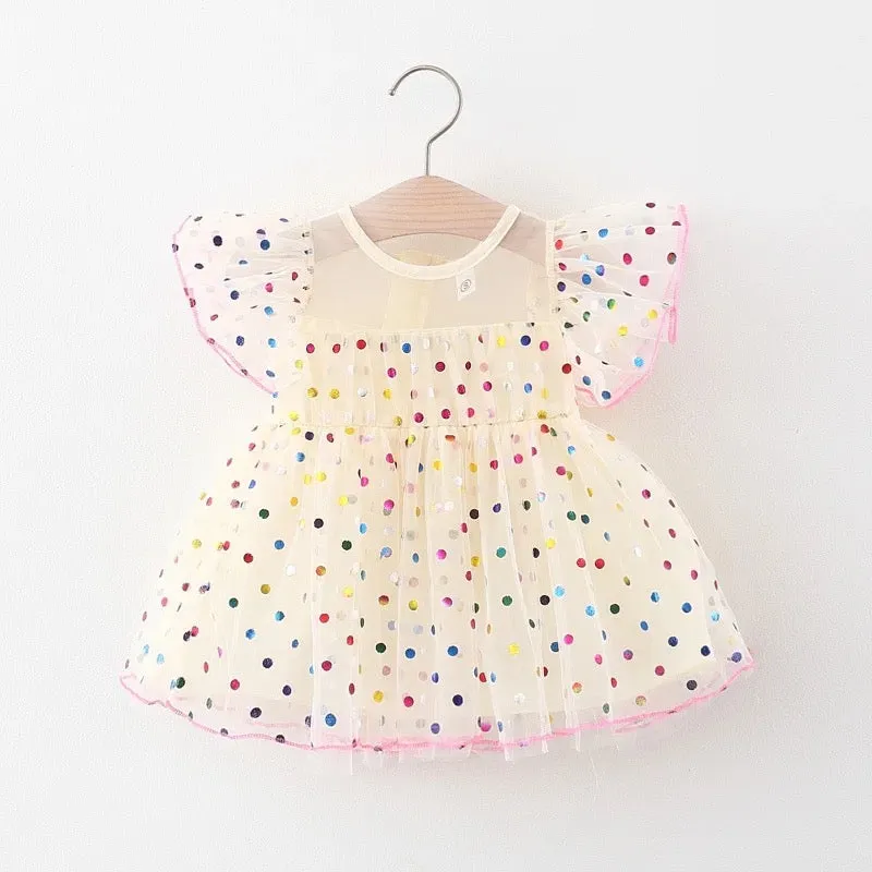Multi Polka Dot Baby dress