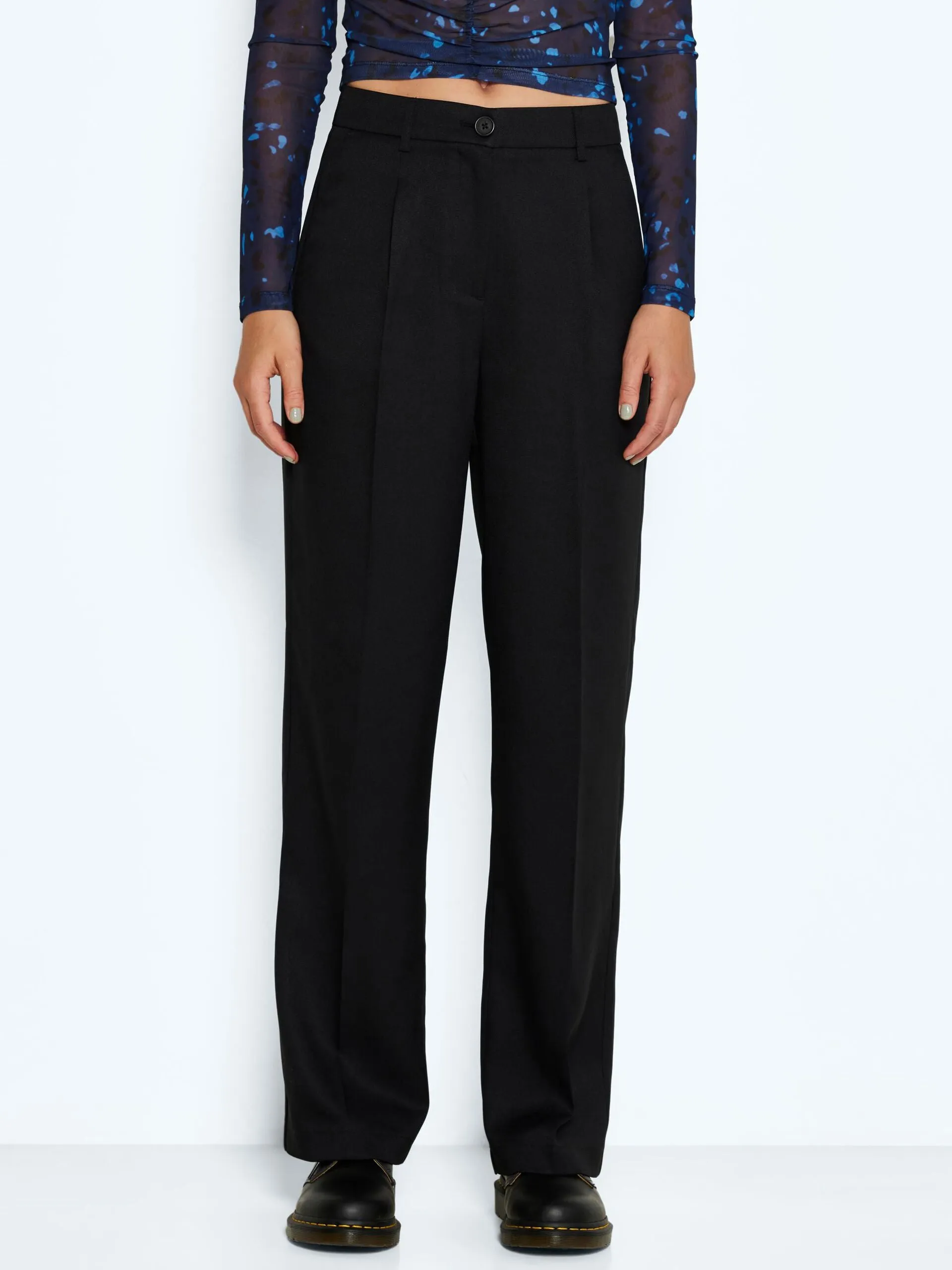 Noisy May Drewie High Waisted Straight Leg Pants