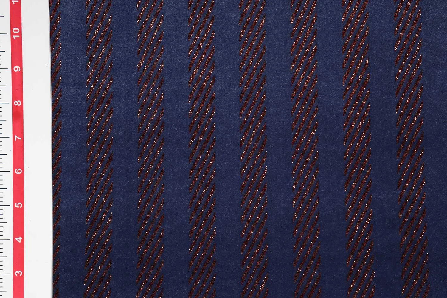 Peach Pleated Velour Velvet Fabric