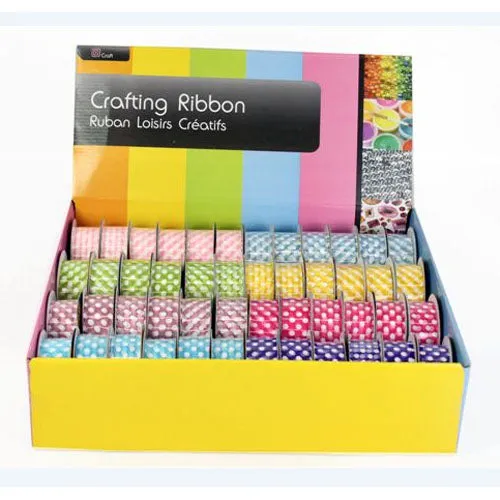 Polka Dot Ribbon 25mm x 5m