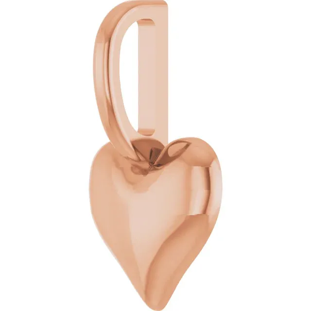 Puffed Heart Charm/Pendant