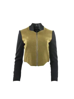 Short Olive Wool Jacket