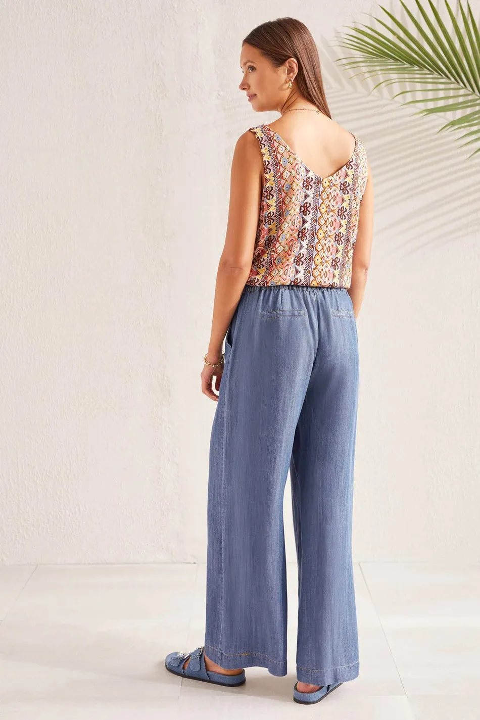 TR5493o Flowy Wide Leg Pant