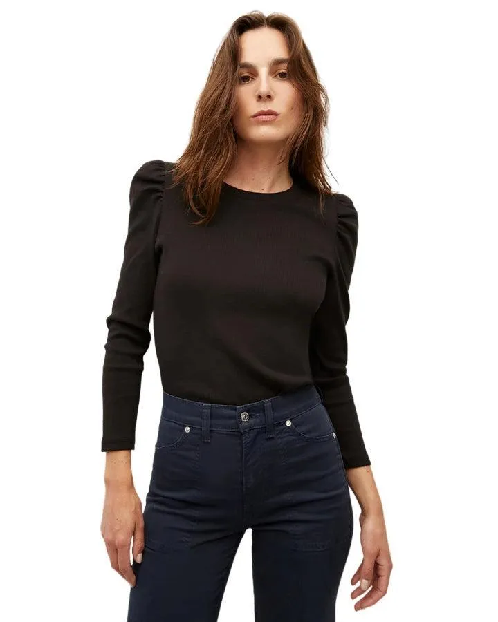 Veronica Beard Britney Puff Sleeve Top