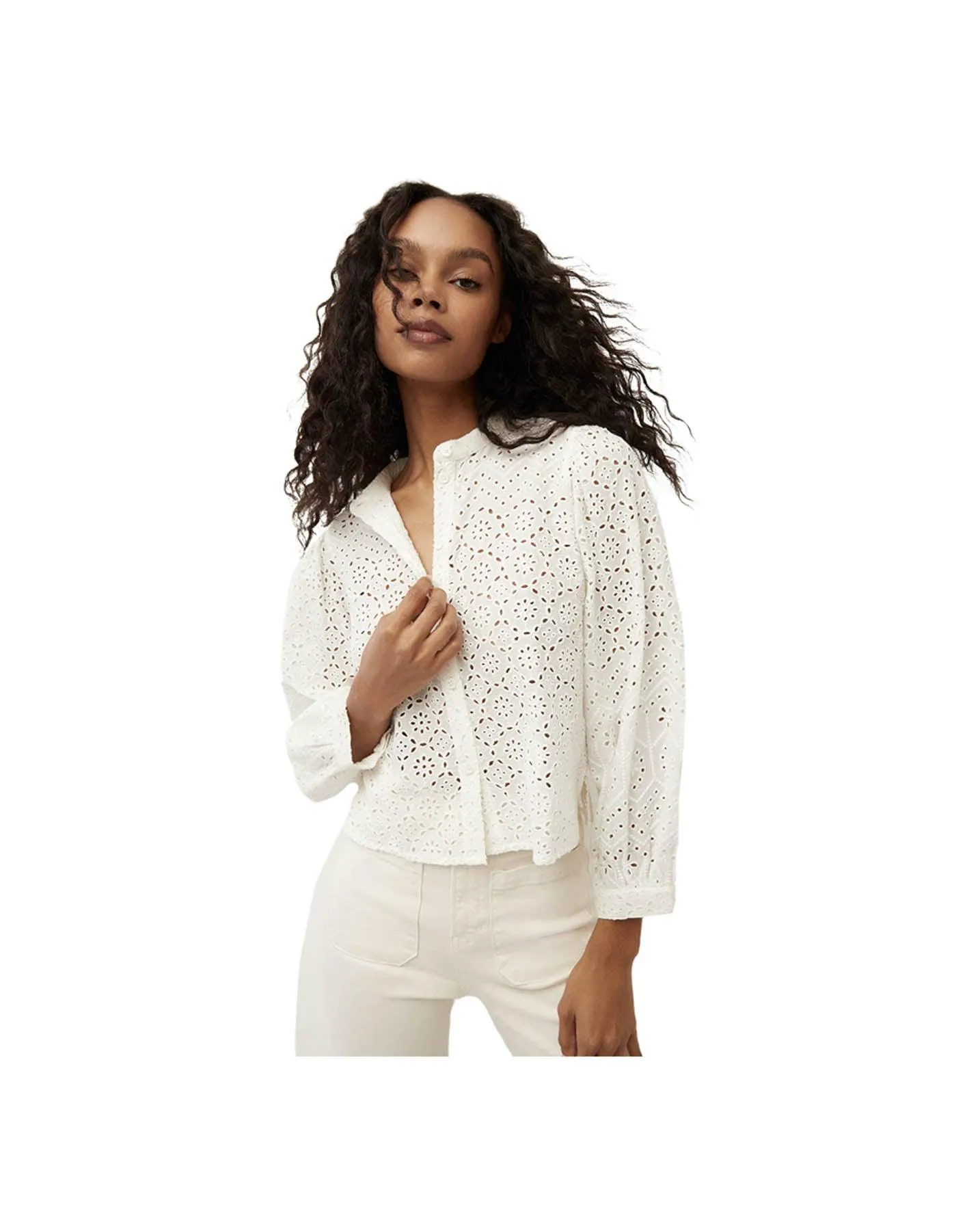 Vitale Eyelet Top