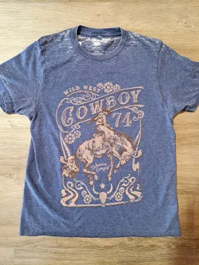 Wild West Cowboy Burnout T-Shirt